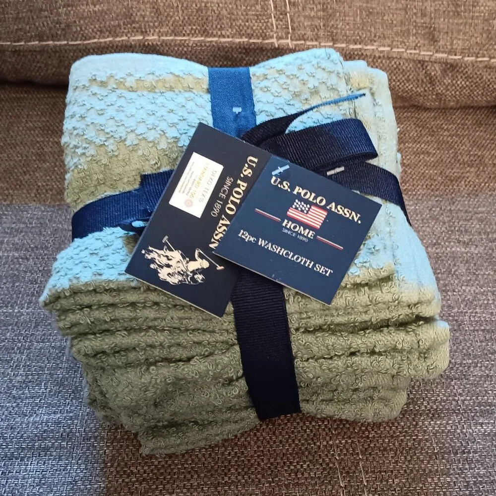 U.S. POLO ASSN. Wash Cloths (12 piece)
